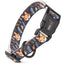 Dogline Biothane Full Color Design Printed Dog Collar with Quick Release Buckle Boho Foxes W 3 4" x L 12"-19" Dog Collars Dogline
