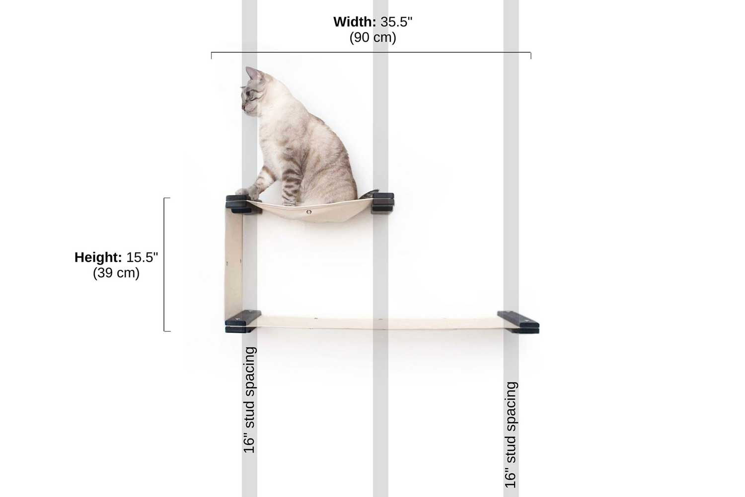 The Double Decker - Cat Hanging Bed Set Cat Hammock Catastrophic Creations