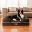 PupLounge™ Memory Foam Dog Bed Cover - Charcoal Grey (Bed Not Included) - Small Dog Bed Cover Paw.com