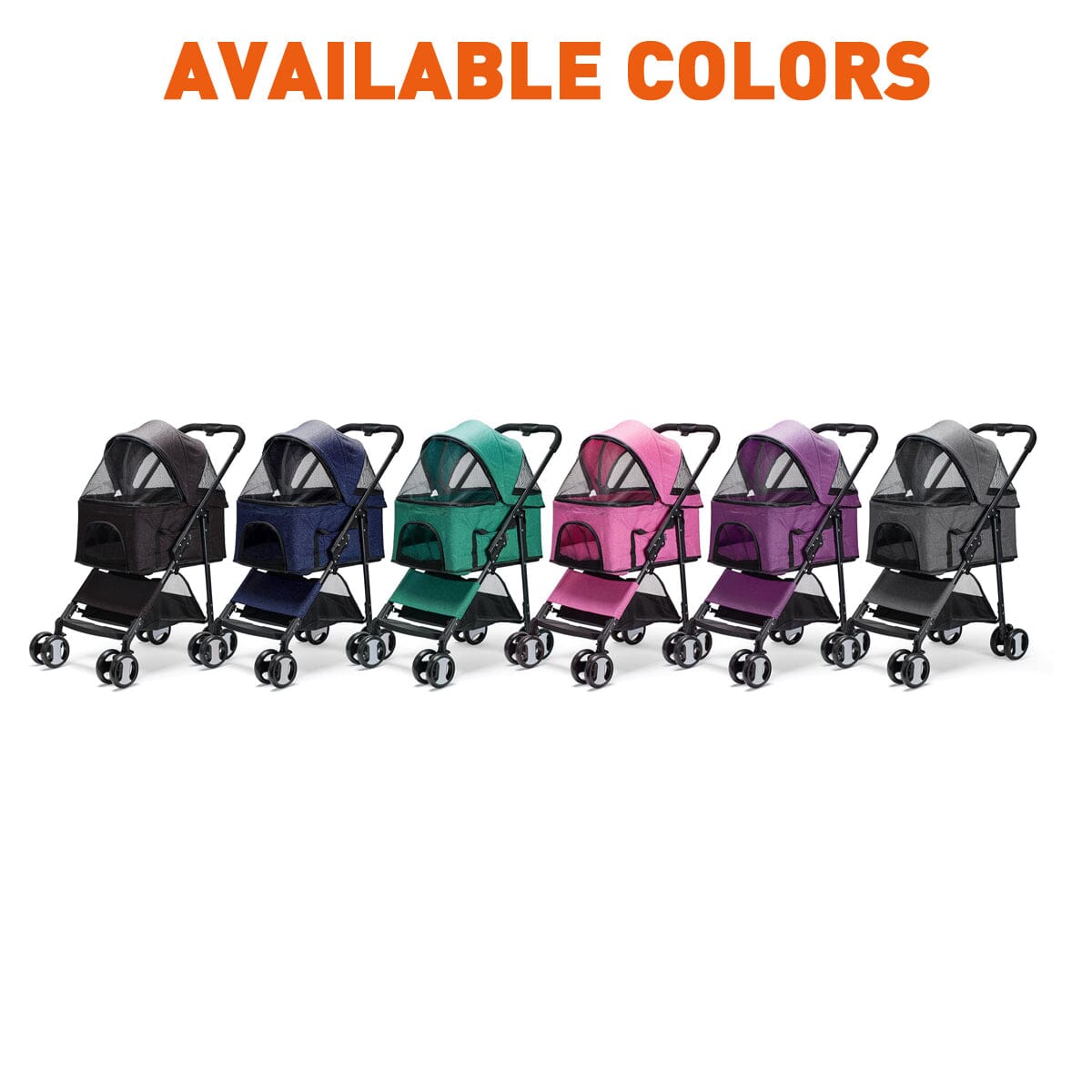 Executive Pet Stroller with a Removable Cradle Pet Carriers Dogline