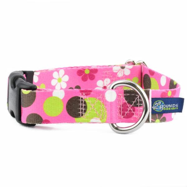 Daisy Dot Buckle Martingale Dog Collar – EarthStyle 2 Hounds Design