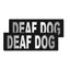 Removable Reflective Patches (Set of 2) "DEAF DOG" Dog Patches Dogline