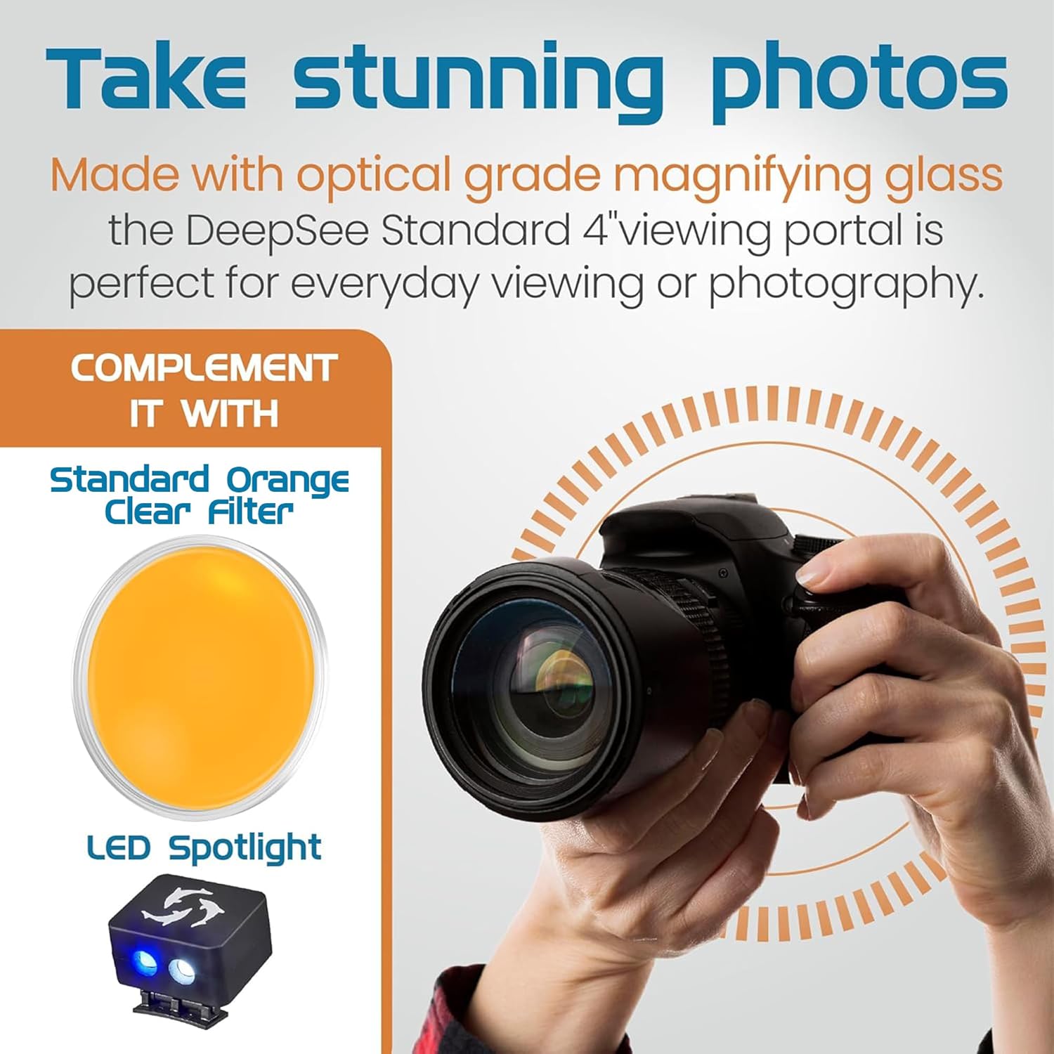 DeepSee Viewer Clear 4" Aquarium Viewer Flipper Aquarium Products