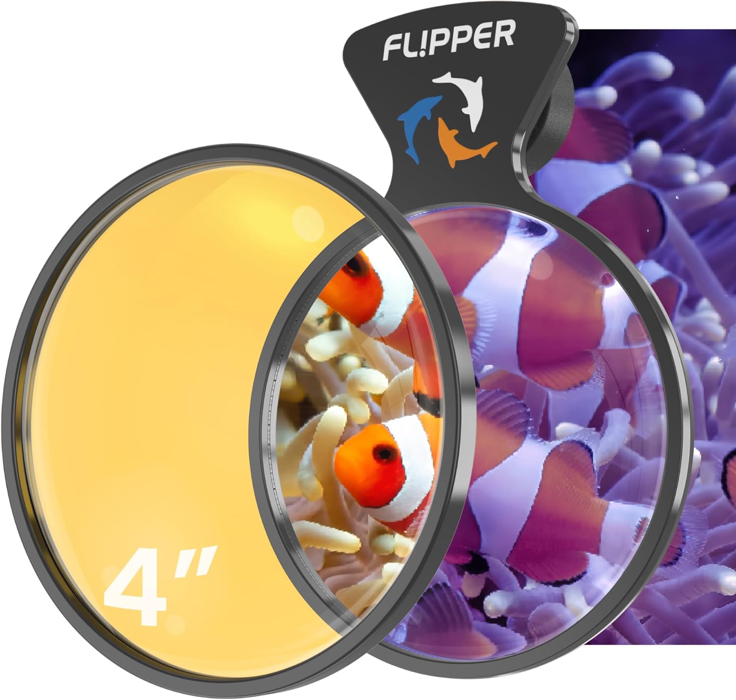 DeepSee Viewer Black - Orange Filter Aquarium Viewer Flipper Aquarium Products