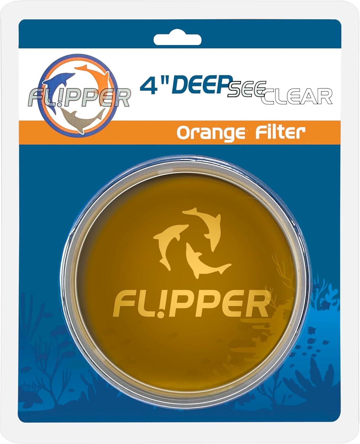 DeepSee Viewer Clear 4" - Orange Filter Flipper Aquarium Products