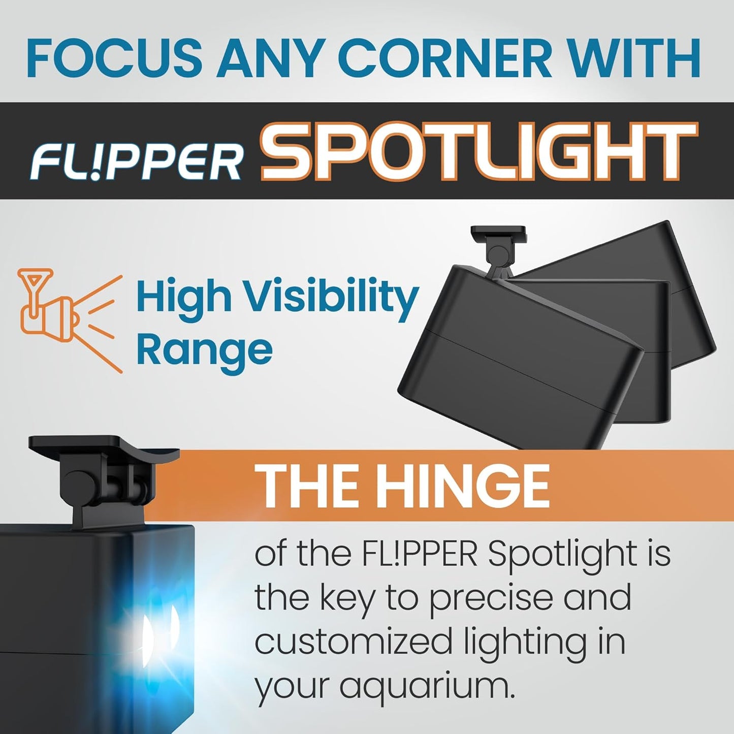 DeepSee Viewer LED Spotlight Aquarium Viewer Flipper Aquarium Products