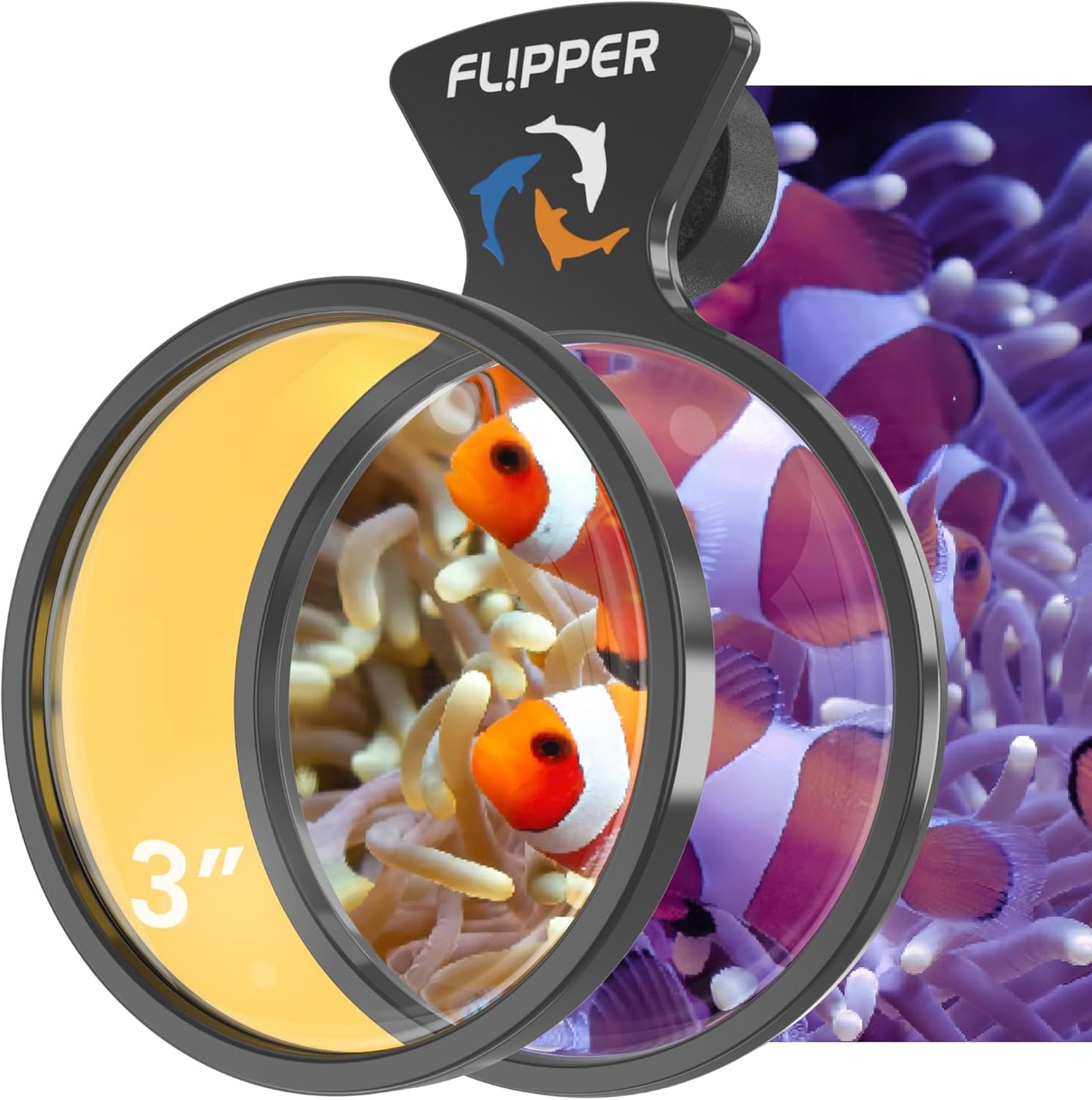 DeepSee Viewer Black - Orange Filter Aquarium Viewer Flipper Aquarium Products