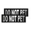 Removable Reflective Patches (Set of 2) "DO NOT PET" Dog Patches Dogline