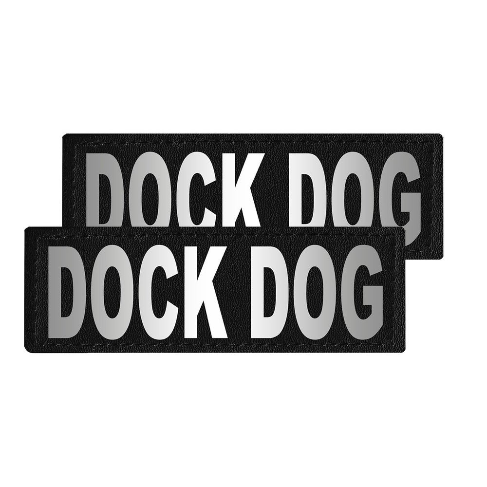Removable Reflective Patches (Set of 2) DOCK DOG Dog Patches Dogline