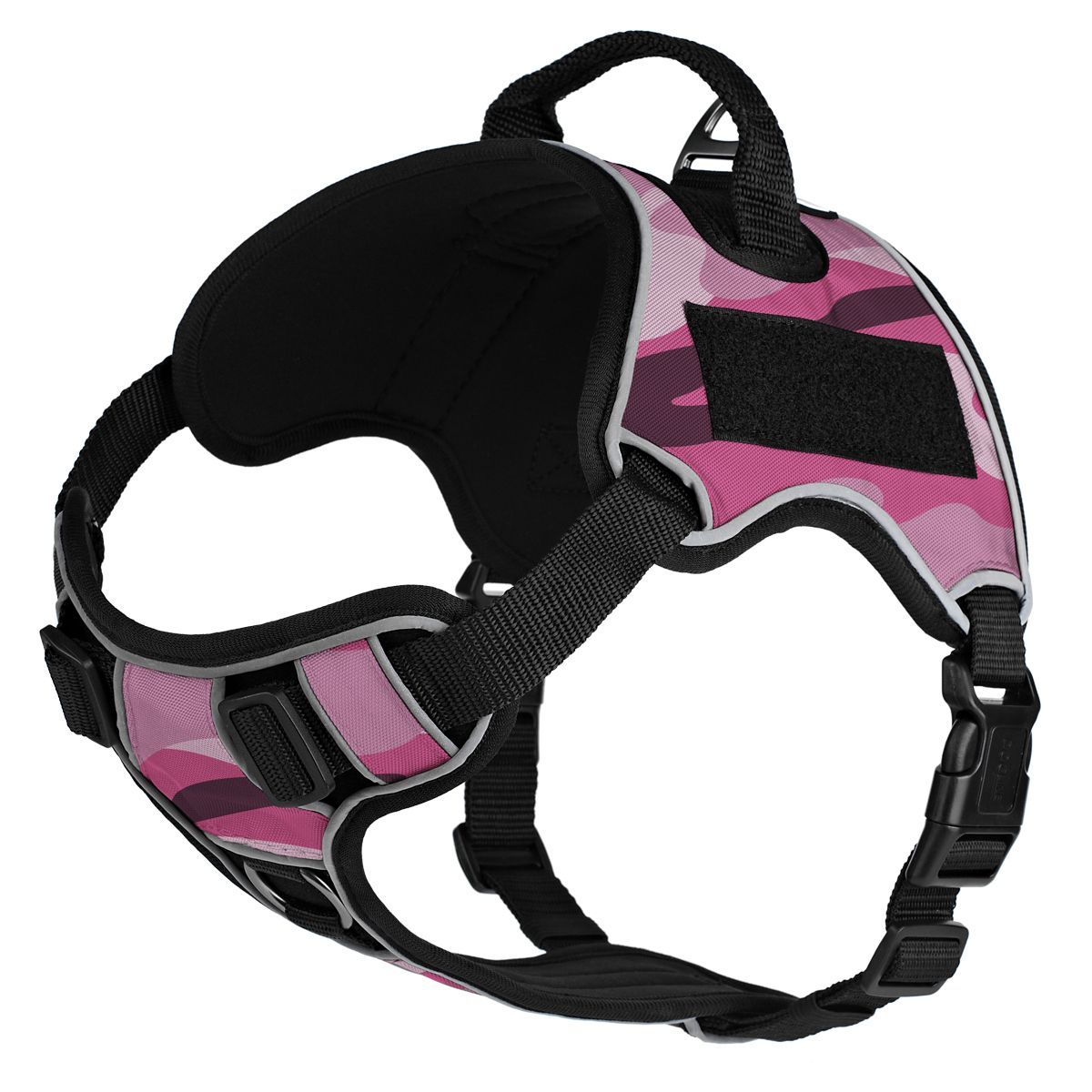 Dogline Quest Multi-Purpose No Pull Dog Harness Pink Camo Dog Harnesses Dogline