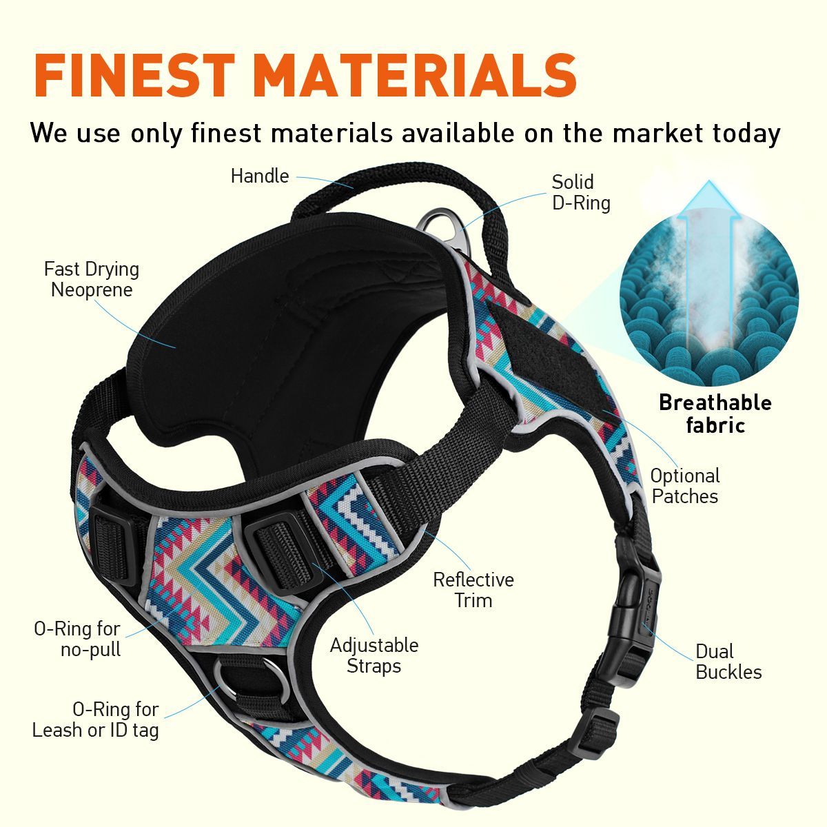 Dogline Quest Multi-Purpose No Pull Dog Harness Dog Harnesses Dogline