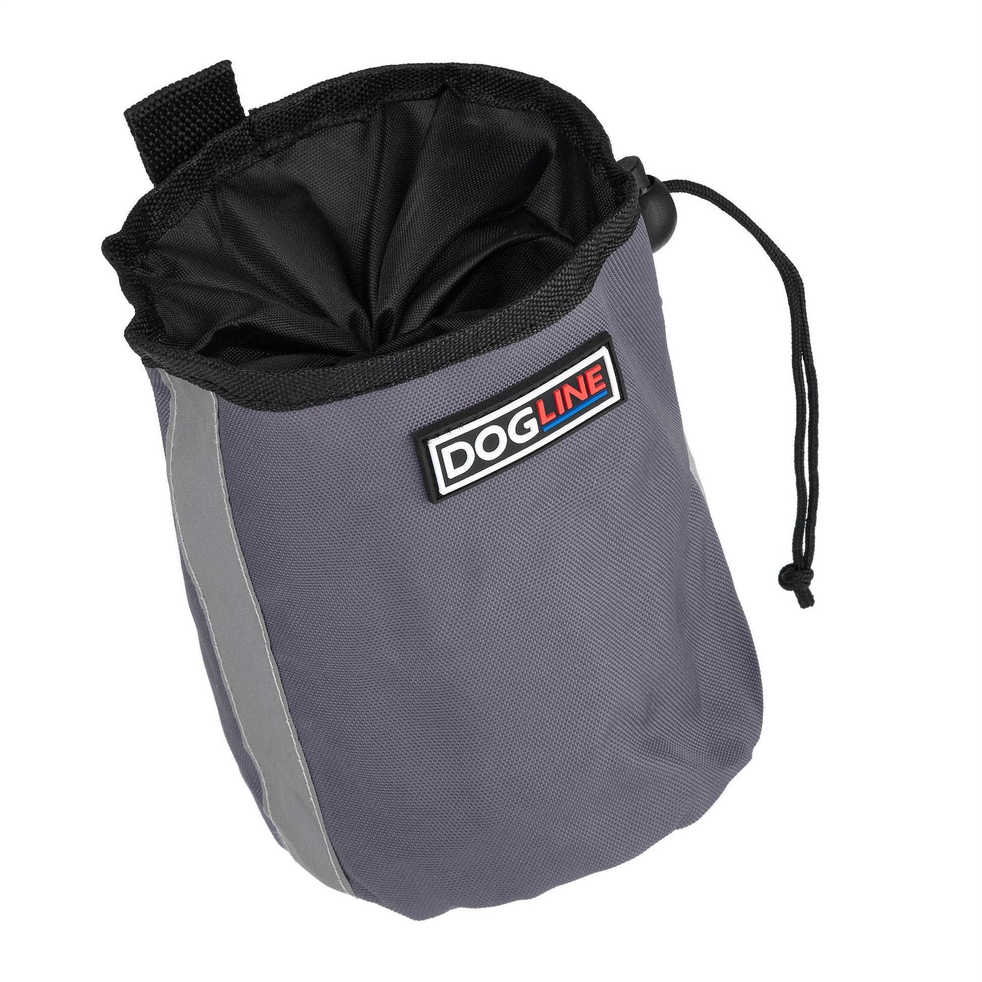 Beta Treat Pouch with Built-In Waste Bag Dispenser Gray Training Gear Dogline