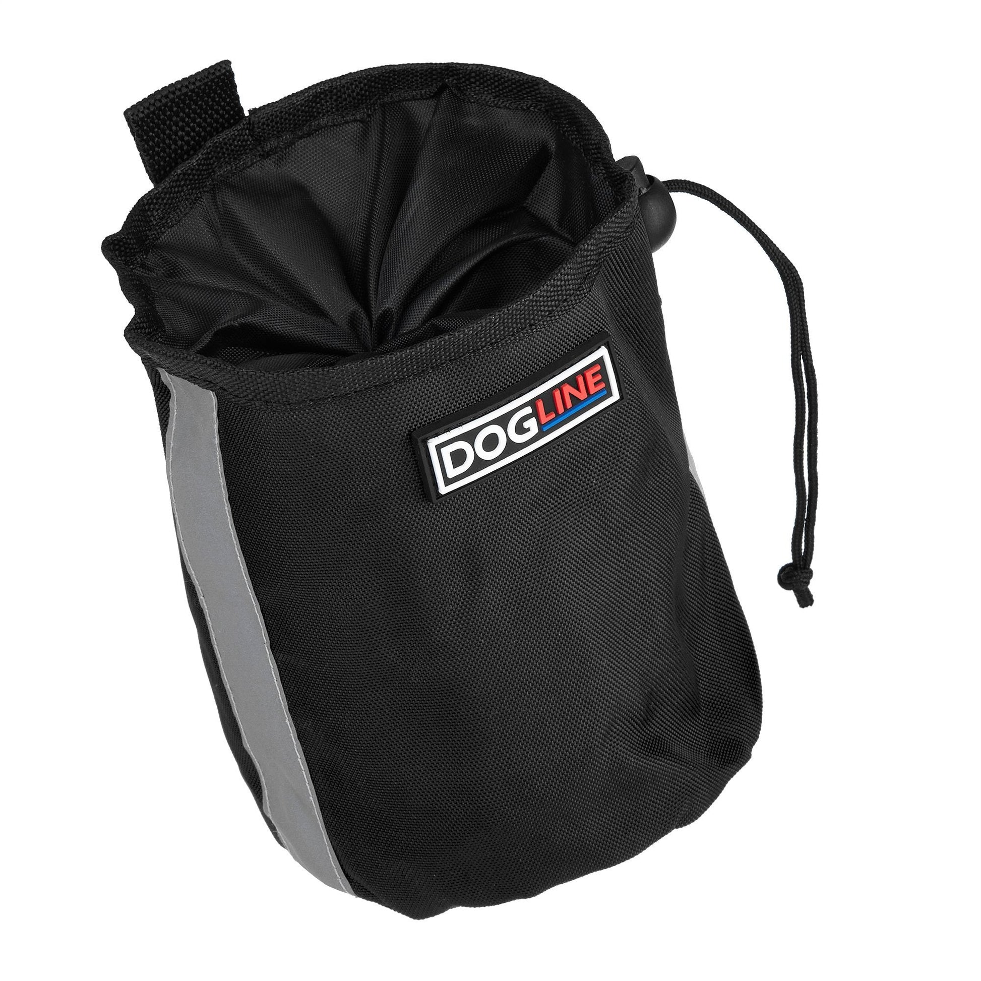 Beta Treat Pouch with Built-In Waste Bag Dispenser Black Training Gear Dogline