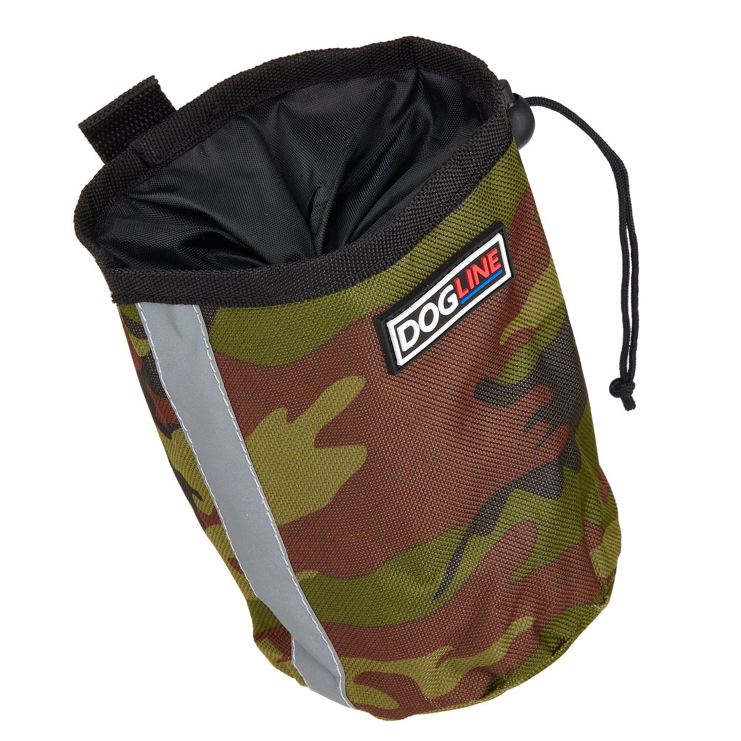 Beta Treat Pouch with Built-In Waste Bag Dispenser Green Camo Training Gear Dogline