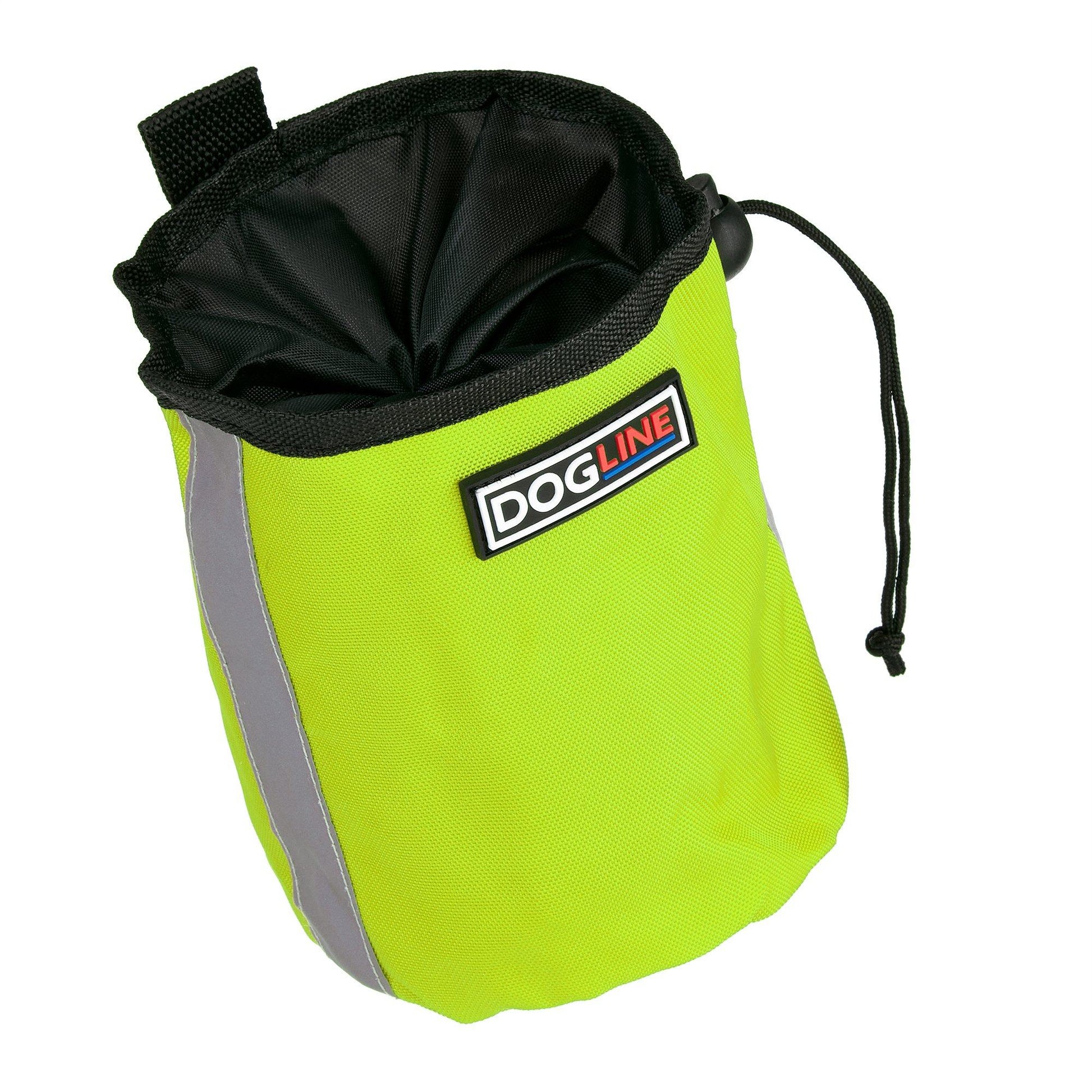 Beta Treat Pouch with Built-In Waste Bag Dispenser Lime Green Training Gear Dogline