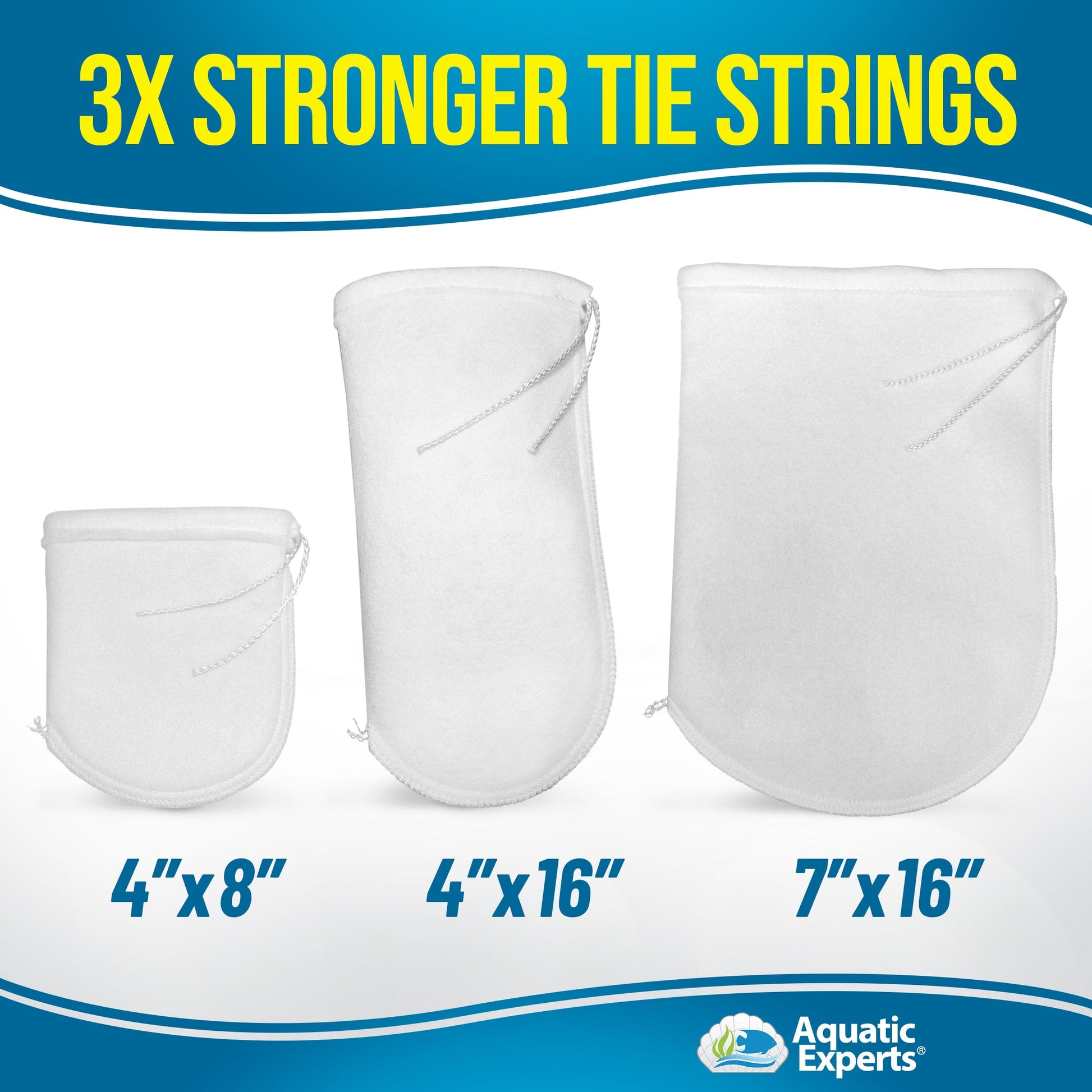 Aquatic Experts Drawstring Filter Sock 200 Micron for Saltwater & Reef AquariumsAquarium Filter Sock 200 Micron for Saltwater & Reef Aquariums Aquatic Experts