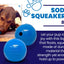 Squeak Ball - Durable Squeaky Dog Toy, Floats, Chew Toy | USA Made Rubber Dog Toys SodaPup/True Dogs, LLC