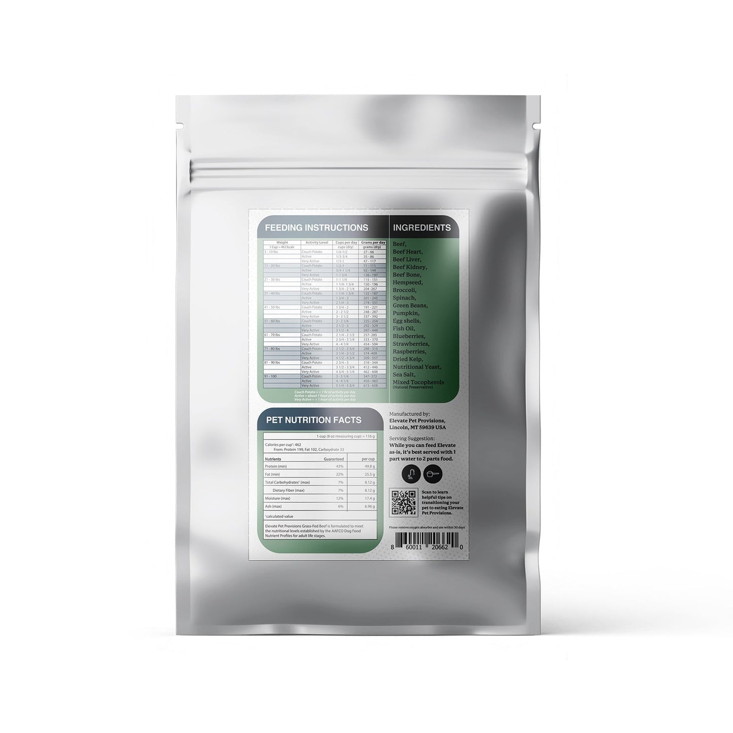 Complete & Balanced Air-Dried Beef Dog Food Dog Food Elevate Pet Provisions