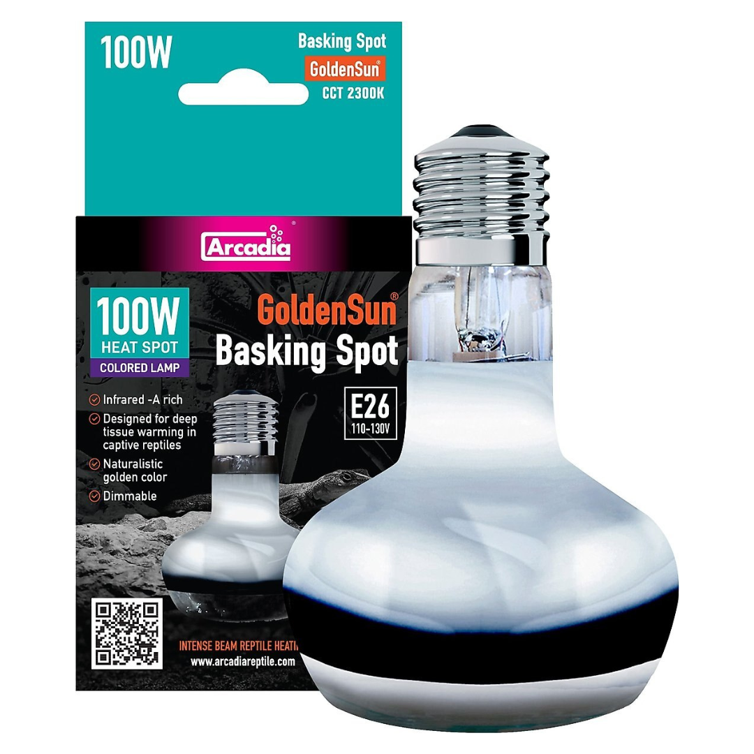 Arcadia GoldenSun Basking Spot Heater 100W Heating ReptiChip LLC