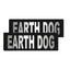 Removable Reflective Patches (Set of 2) "EARTH DOG" Dog Patches Dogline
