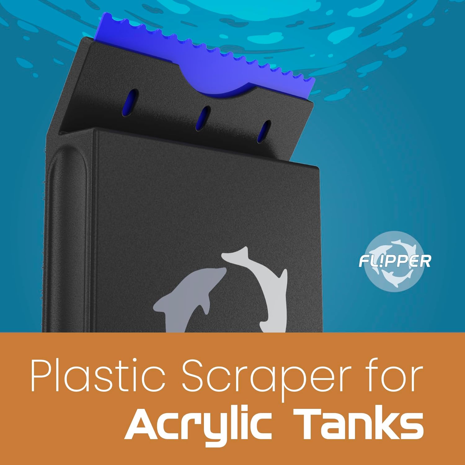 Flipper Edge Max Acrylic Safe Plastic Blades 10 Pack Replacement Blades Flipper Aquarium Products