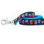 1″ Monstro-City 5ft Essential Ribbon Dog Leash 2 Hounds Design