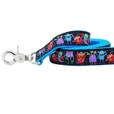 1″ Monstro-City 5ft Essential Ribbon Dog Leash 2 Hounds Design