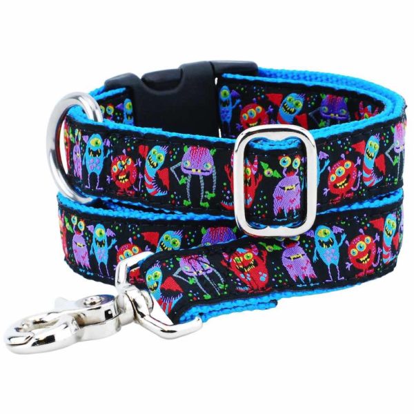 1″ Monstro-City Essential Dog Collar Dog Collar 2 Hounds Design