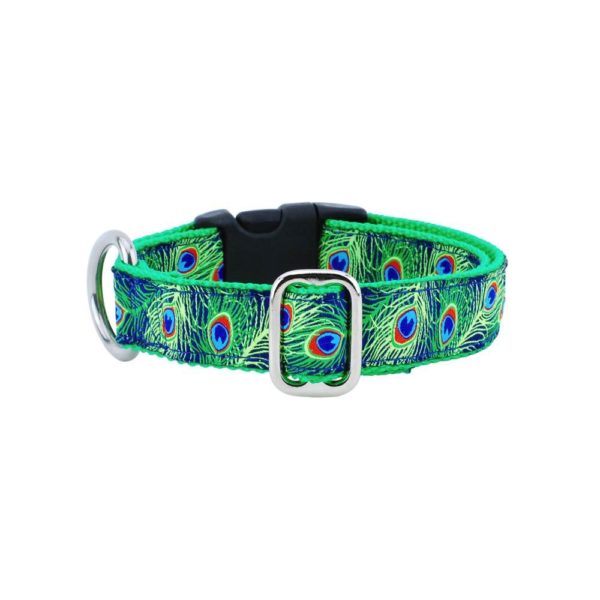1″ Paradise Found Navy Essential Dog Collar Dog Collar 2 Hounds Design