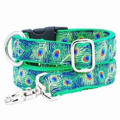 1″ Paradise Found Navy Essential Martingale Dog Collar Martingale Dog Collar 2 Hounds Design