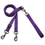 Euro Dog Leash Double Connection (Multiple Color Options) Purple 2 Hounds Design
