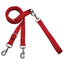Euro Dog Leash Double Connection (Multiple Color Options) Red 2 Hounds Design