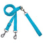 Euro Dog Leash Double Connection (Multiple Color Options) Turquoise 2 Hounds Design