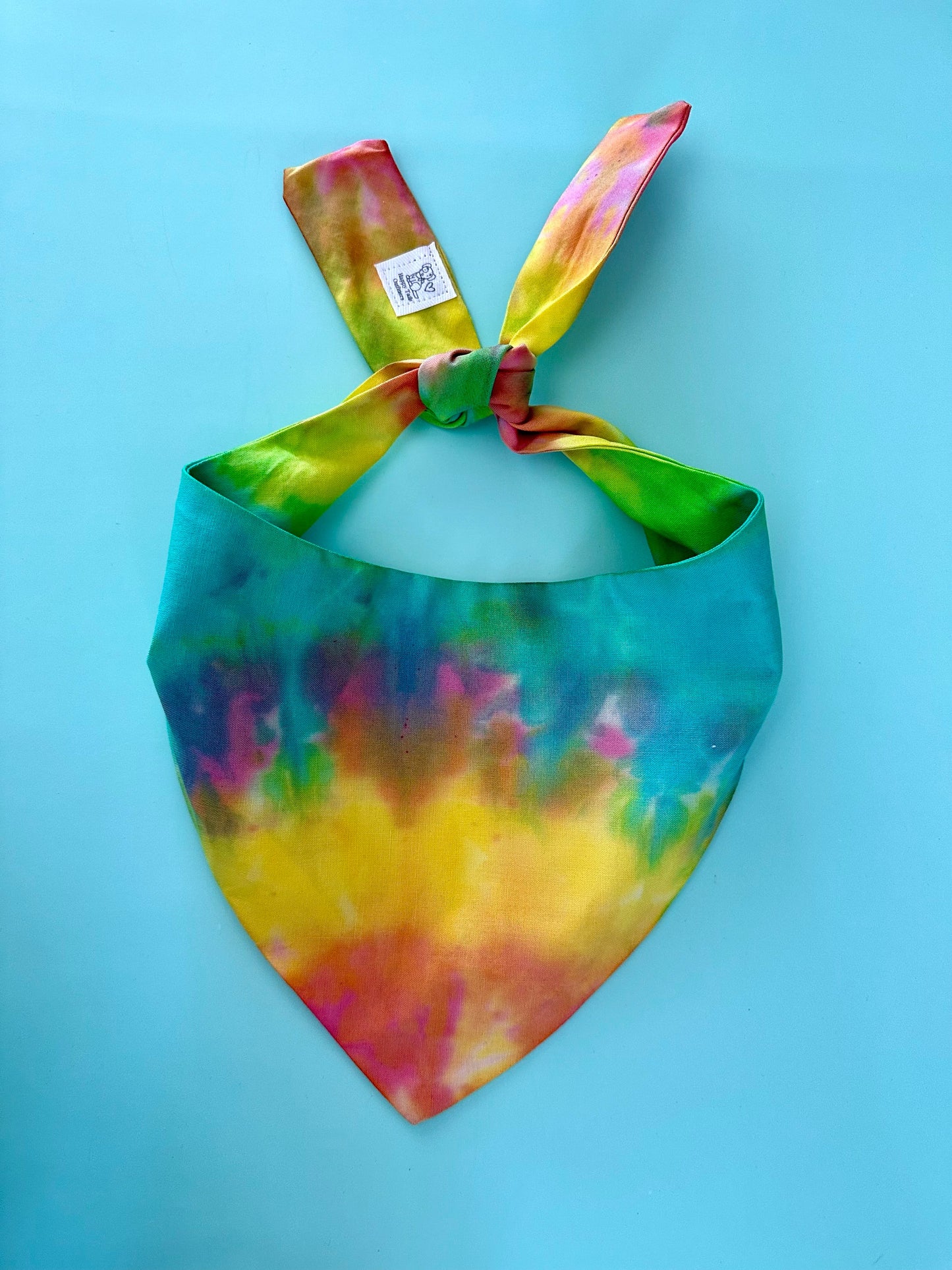 Custom Tie Dye Dog Bandana Dog Bandana Happy Tails Outfitters