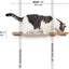 Dog Proof Cat Feeder - Wall-Mounted - Raised Standard Natural Bamboo Natural Canvas 16" Cat Hammock Catastrophic Creations