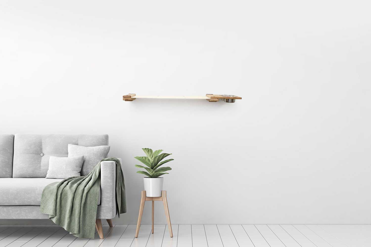 Dog Proof Cat Feeder - Wall-Mounted - Raised Cat Hammock Catastrophic Creations