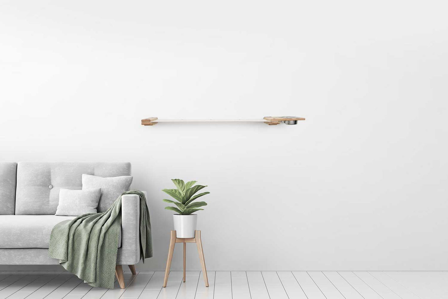 Dog Proof Cat Feeder - Wall-Mounted - Raised Cat Hammock Catastrophic Creations