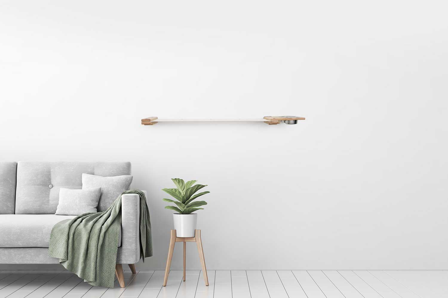 Dog Proof Cat Feeder - Wall-Mounted - Raised Cat Hammock Catastrophic Creations