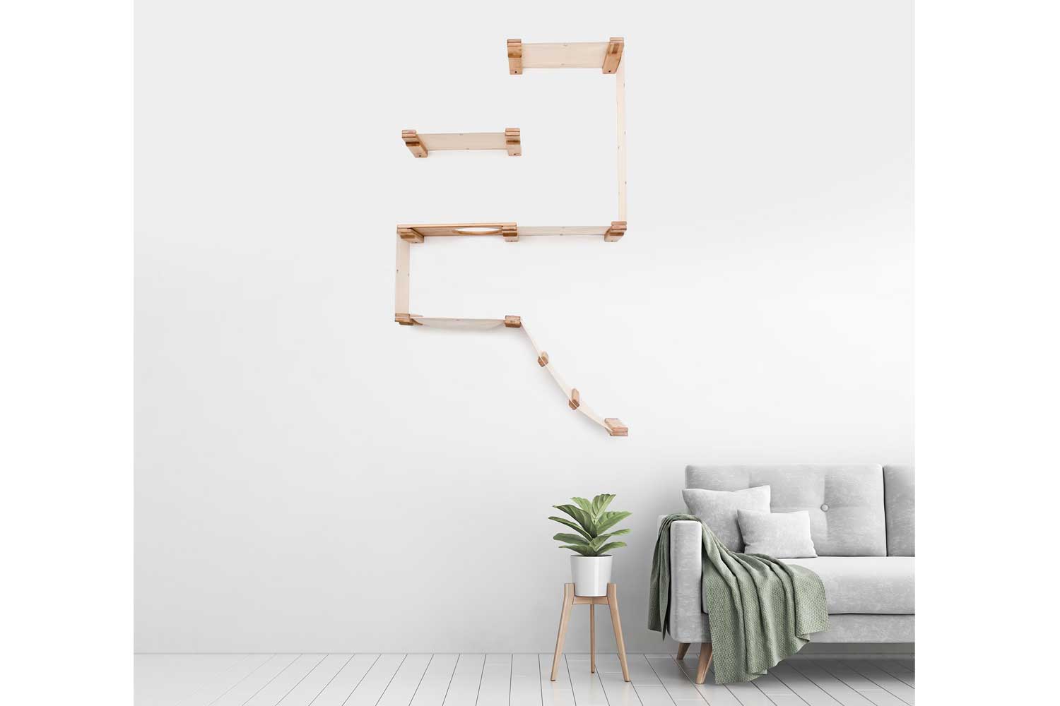 The Deluxe Cat Fort - Modern Cat Condo Cat Condo Catastrophic Creations