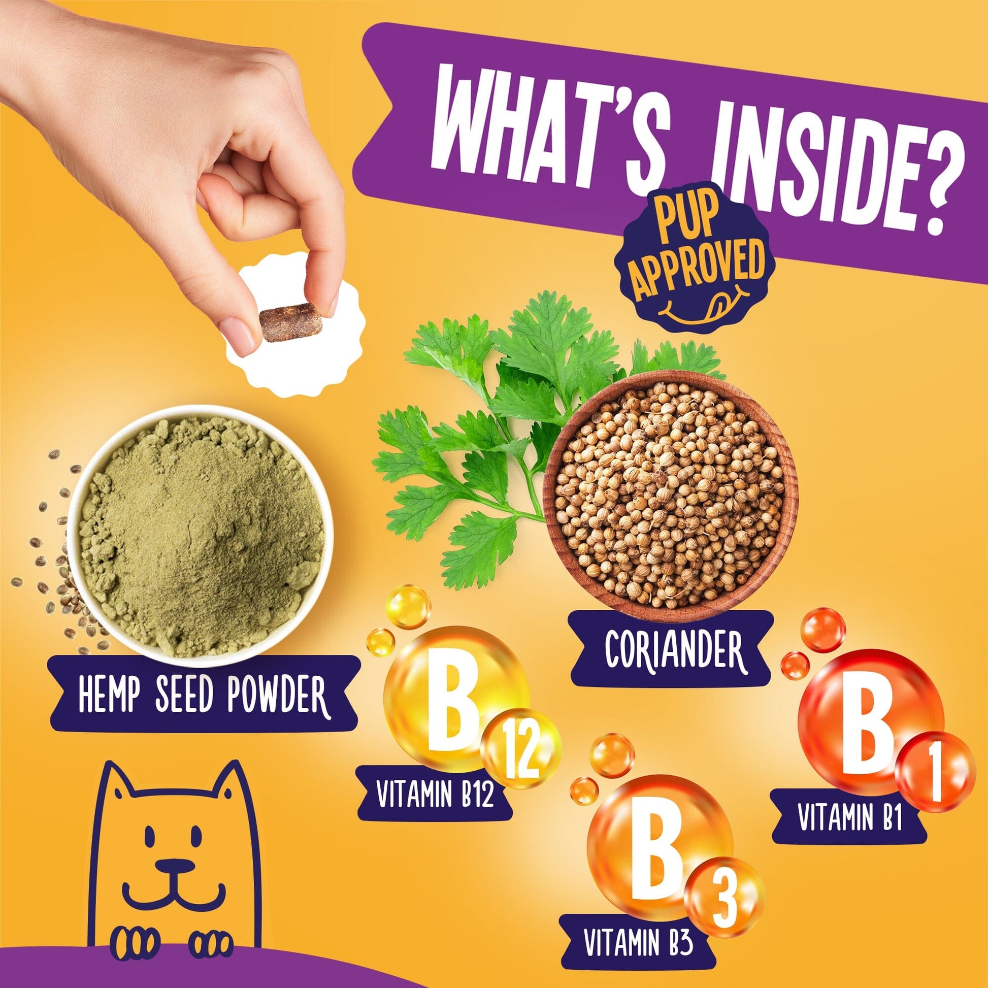 Flea & Tick With Hemp For Dogs 9oz Jar (120 count) Dog Soft Chews Dogline