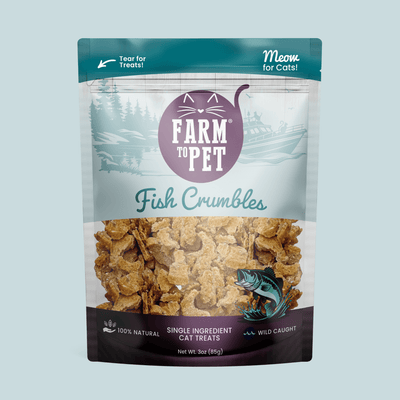 Fish Crumbles for Cats | All-Natural Fish Cat Treats Crumble Farm To Pet