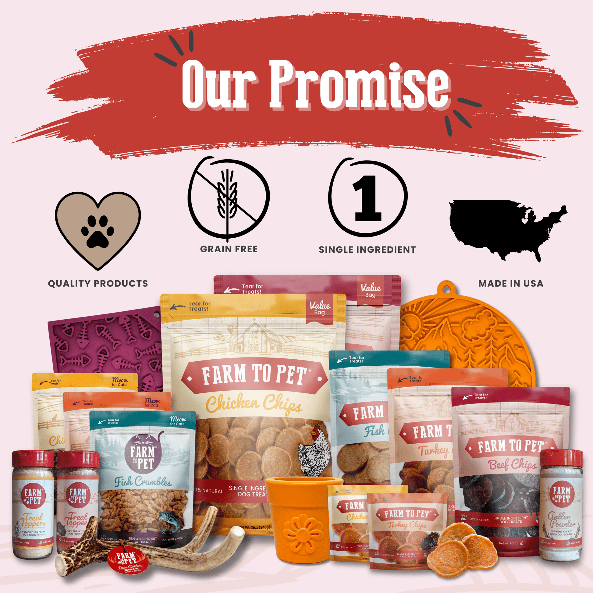 Beef Chips Snack Pack Bundles | Dog Treats for Training & Travel Snack Pack Farm To Pet