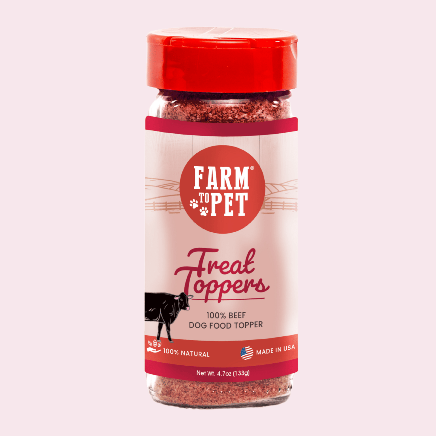 Treat Topper Beef Dog Food Topper | Powdered Meal Topper for Pets Topper Farm To Pet