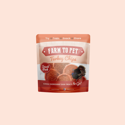 Turkey Chips Snack Pack Bundles | Low Allergen Treats for Training Snack Pack Farm To Pet
