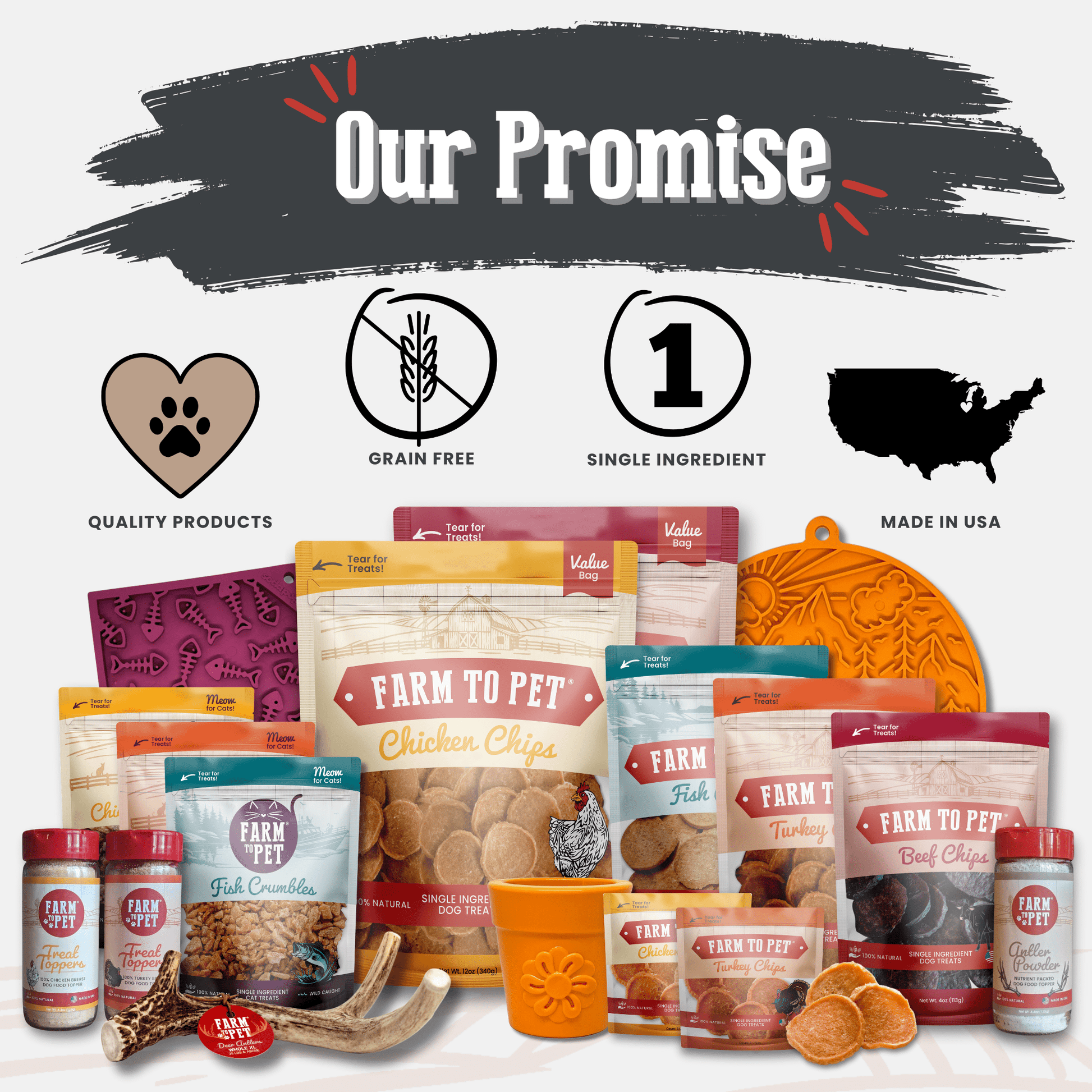 Reindeer Antler Dog Chews | Organic Chews for Dogs Antler Dog Chew Farm To Pet