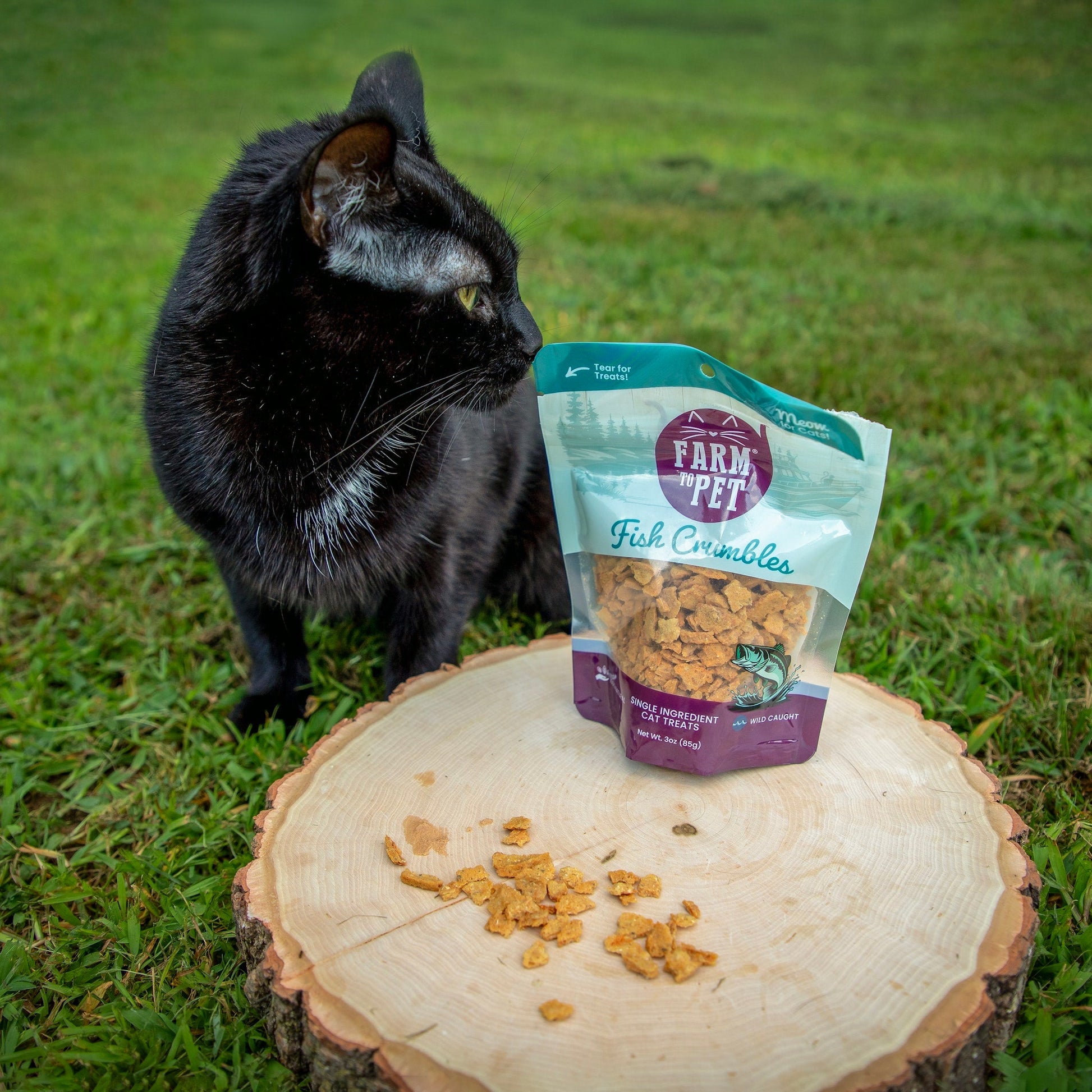 Fish Crumbles for Cats | All-Natural Fish Cat Treats Crumble Farm To Pet