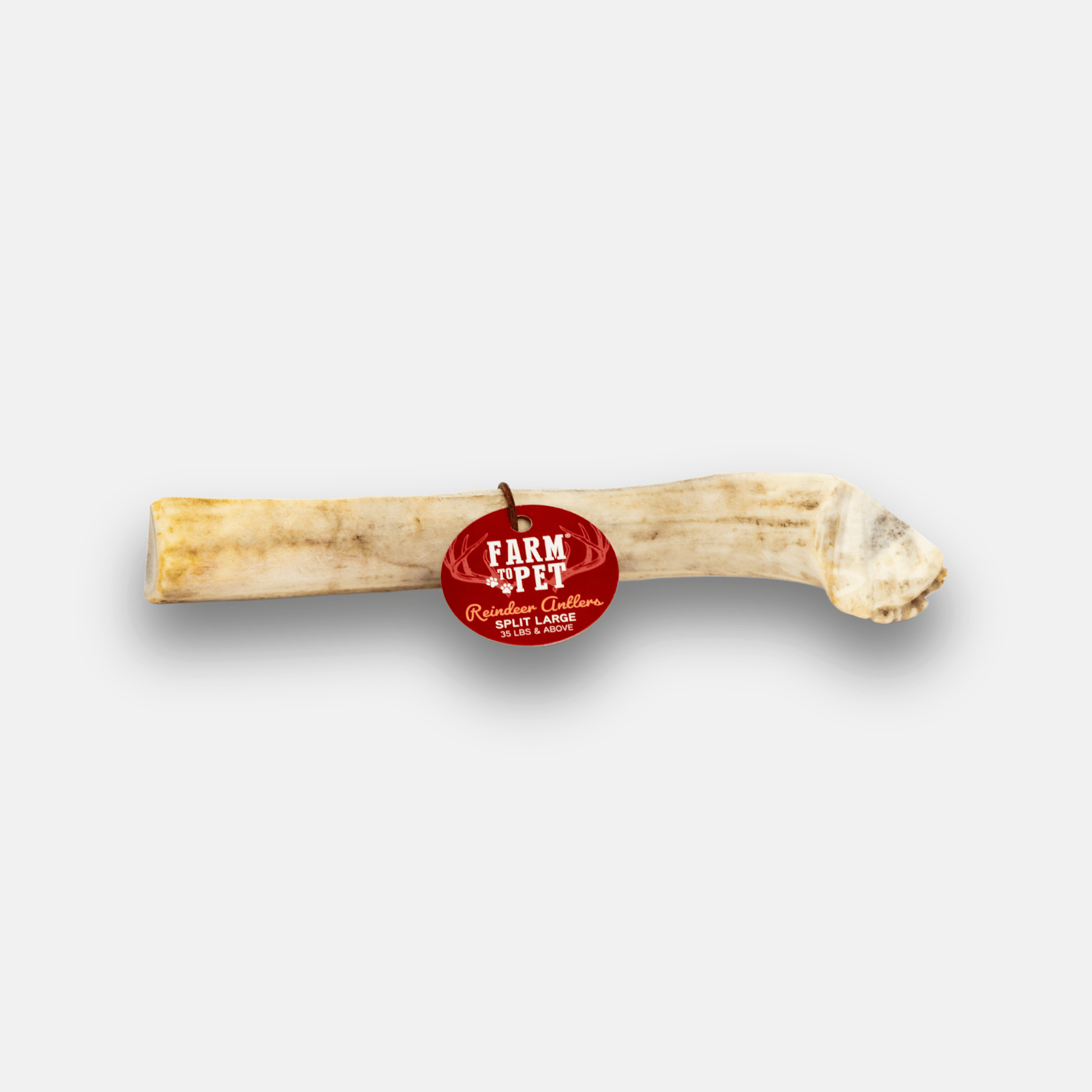 Reindeer Antler Dog Chews | Organic Chews for Dogs Split Large (35+ LBS) Antler Dog Chew Farm To Pet