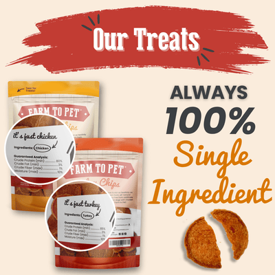 Turkey & Chicken Chip Dog Treat Duo | Single-Ingredient Poultry Treats for Dogs Chip Farm To Pet