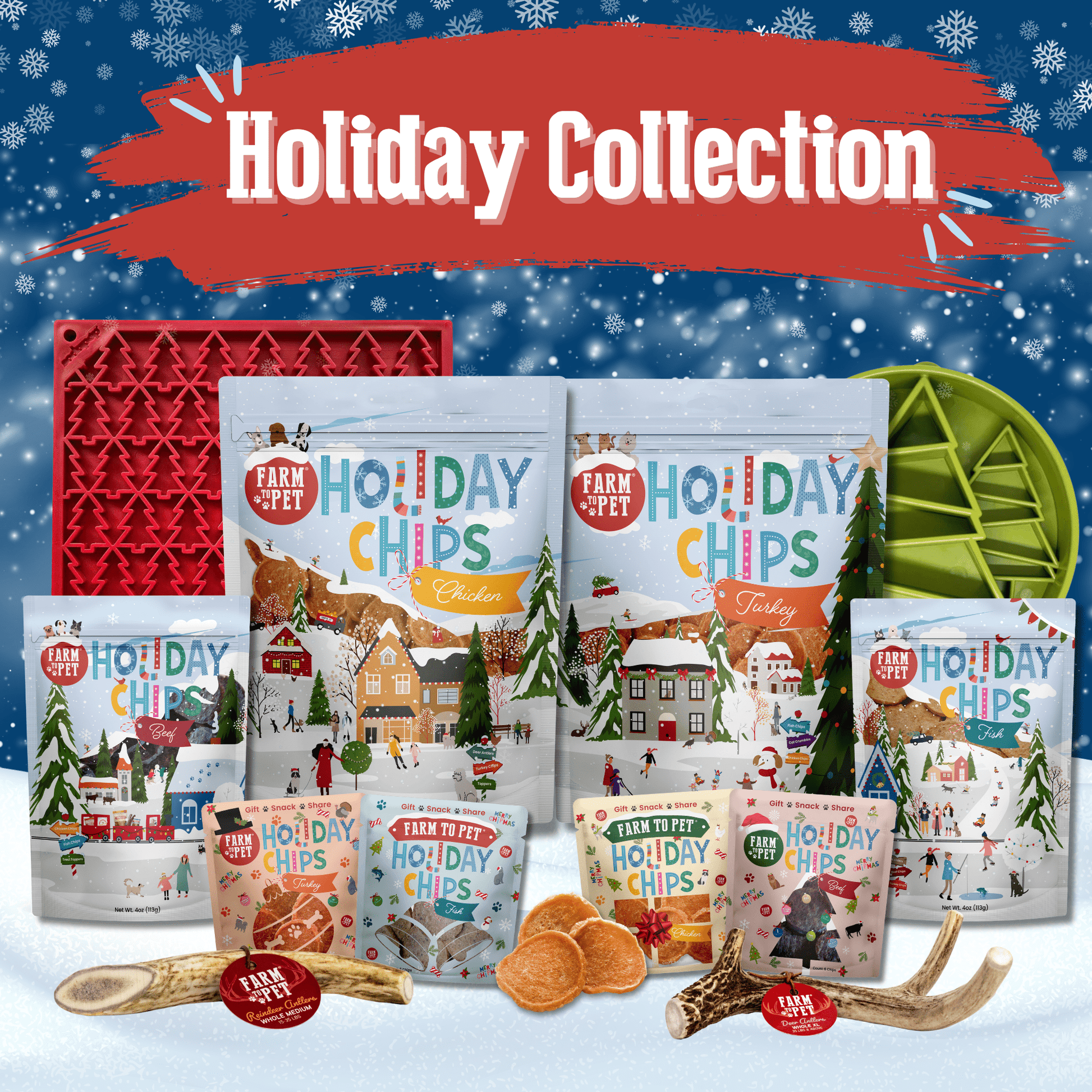 Seasons Treatings Dog Treats & Accessory Box Custom Box Farm To Pet