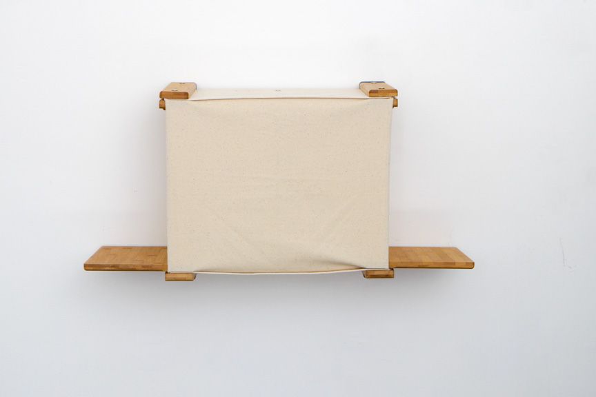 Cat Cubby for Wall - Covered Cat Bed Natural Bamboo Blank Catastrophic Creations